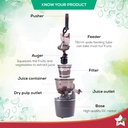 Juicers WONDERCHEF Regalia Slow Juicer - 240 W