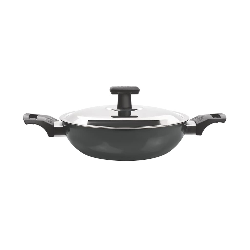 Kadai with Lid MILTON Hard Anodized - 2.1 l