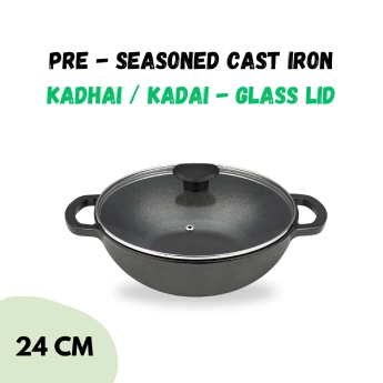 Dosa & Griddle Tawa PENCIL Black Cast - 25 cm 