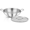 Kadhai with Lid PENCIL Tri Steel - 20 cm 