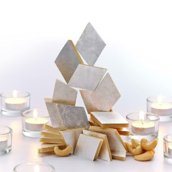 Kaju Katli Made With Cashews KANTI SWEETS - 750 g