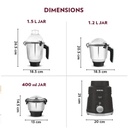 Mixer Grinder BOROSIL Grande - 1000 W