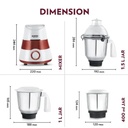 Mixer Grinder BOROSIL Supermax - 750 W