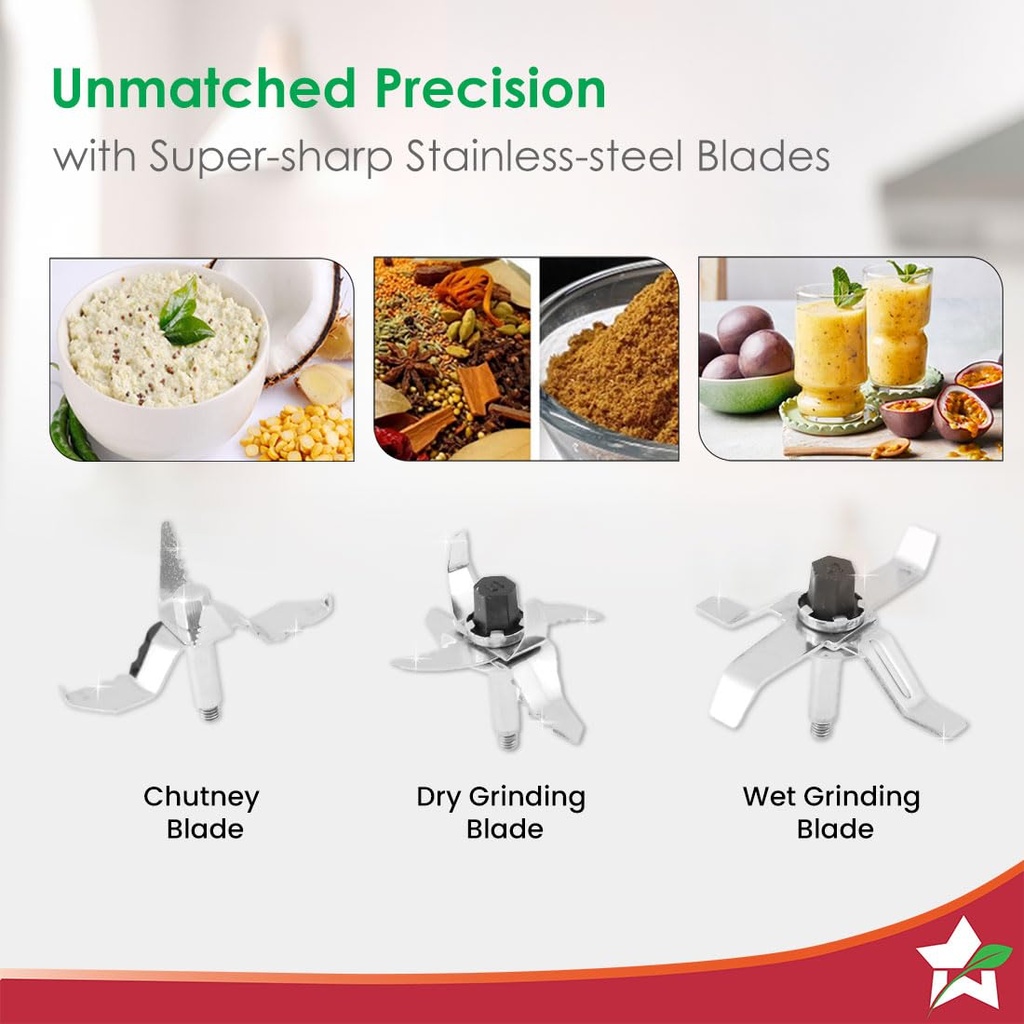 Mixer Grinder WONDERCHEF Galaxy - 1000 W