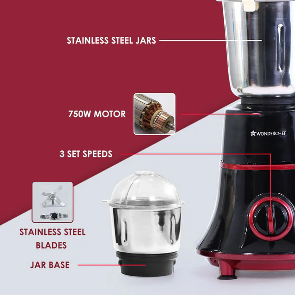 Mixer Grinders WONDERCHEF Glory 750 W