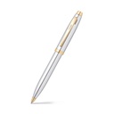 Pen SHEAFFER 100 Ballpoint Bright Chrome - Gold Tone Trim