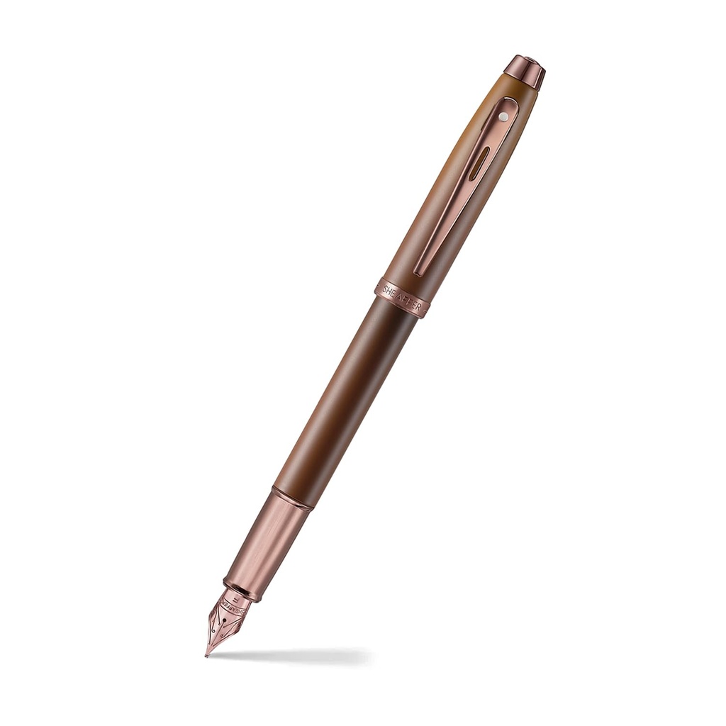 Pen SHEAFFER 100 9374 Coffee Edition Fountain - Brown Trim
