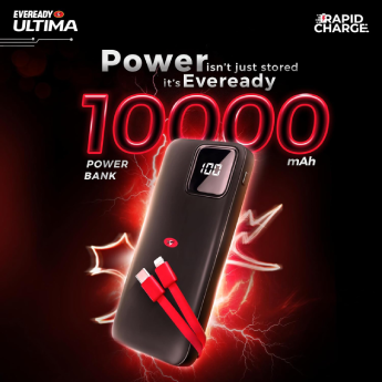 Power Bank EVEREADY Built in Cables - 20,000 mAh