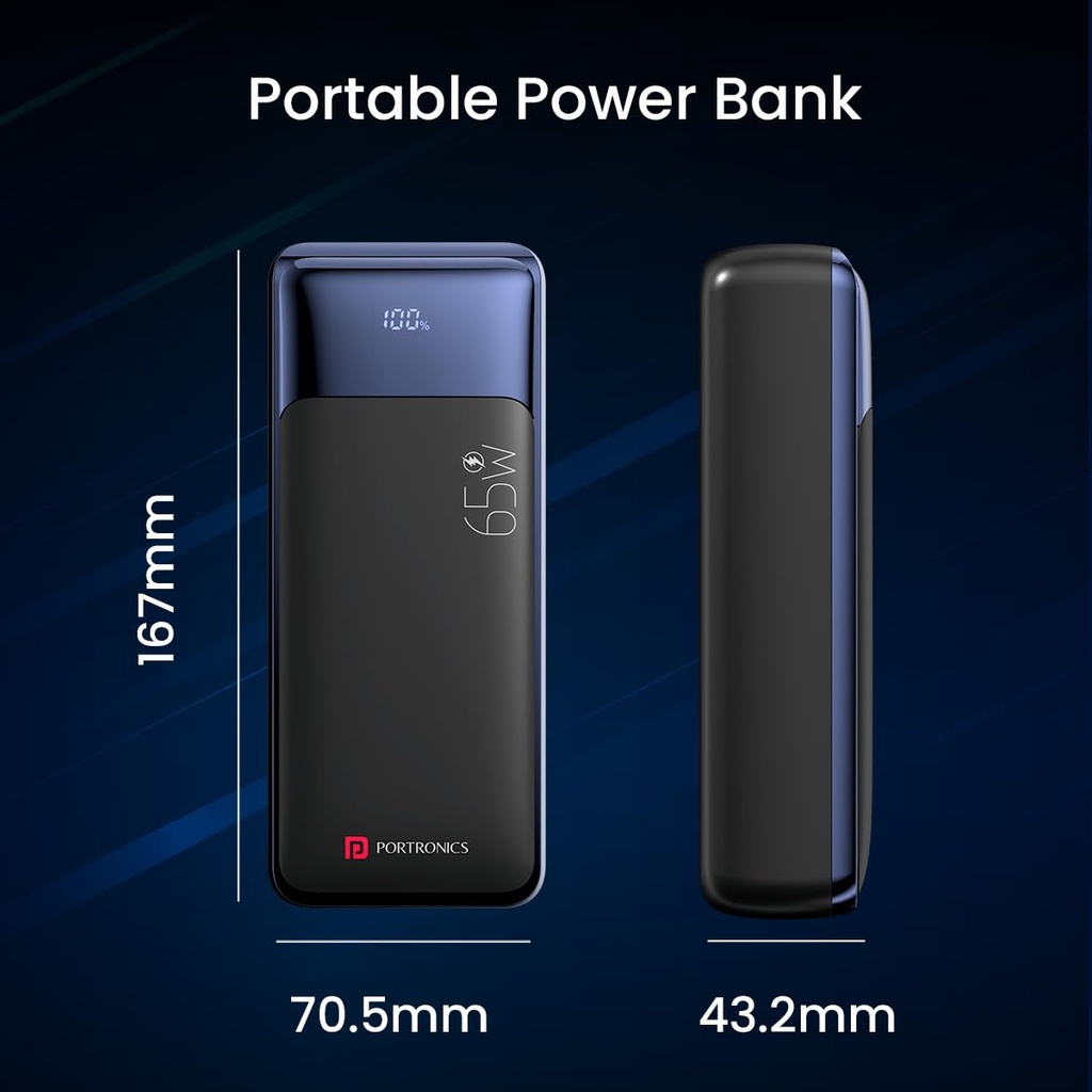 Power Bank PORTRONICS Ampbox 27K - 27000 mAh