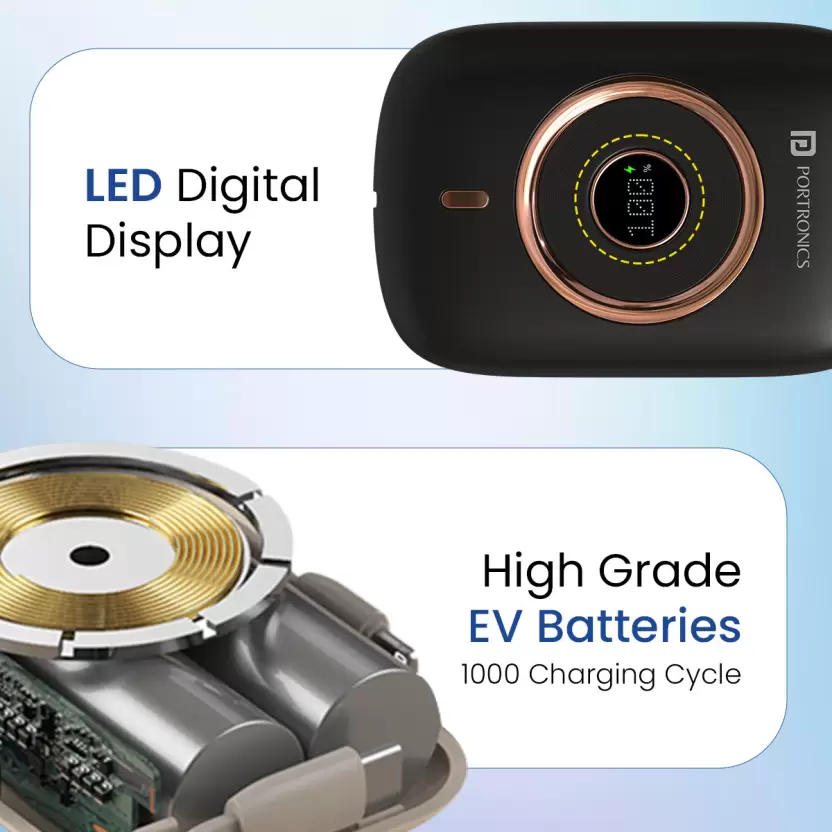 Power Bank PORTRONICS Power Shutter Pro - 10000 mAh