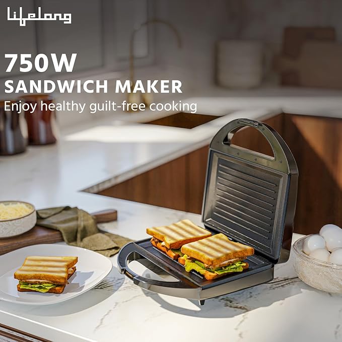 Sandwich Griller LIFELONG Classic Pro - 750 W