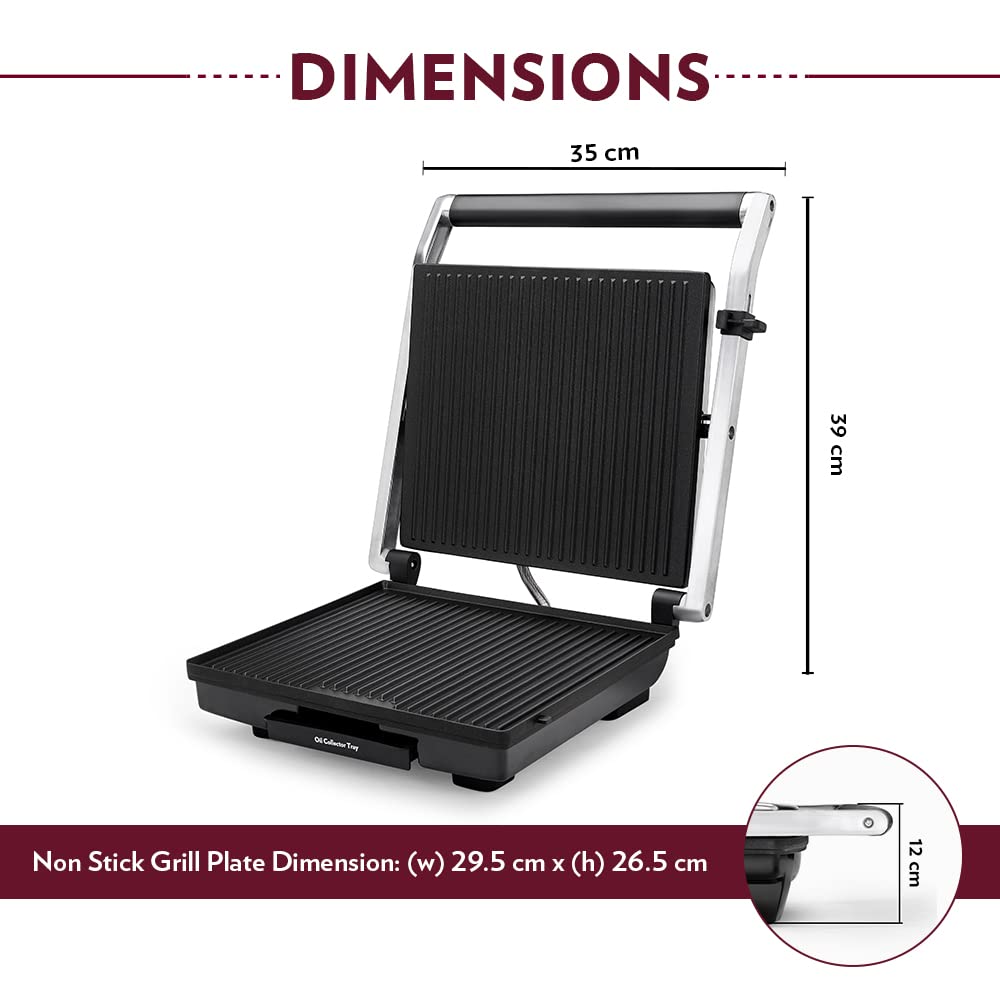 Sandwich Maker BOROSIL SuperJumbo Grill - 2000 W