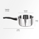 Sauce Pan MILTON Tri Ply - 2.3 l
