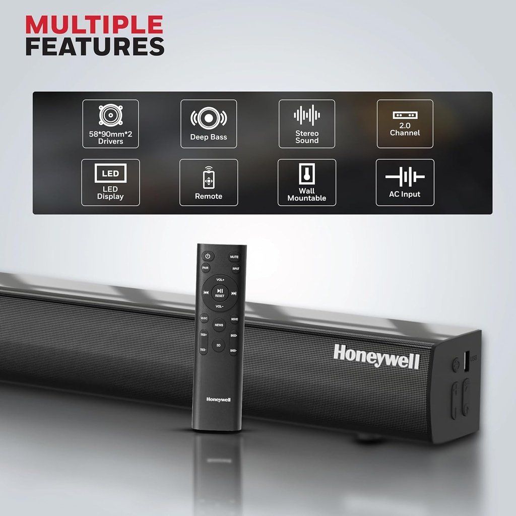 Soundbar HONEYWELL Suono P3000 - 80 W
