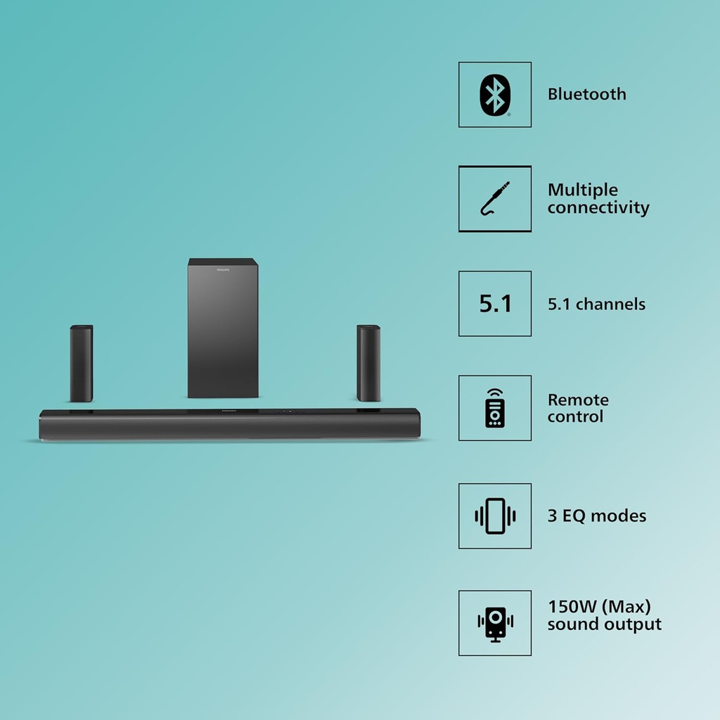Soundbar PHILIPS TAB4519 - 150 W