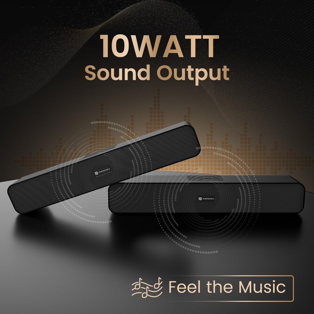 Soundbar PORTRONICS Decibel 24 - 10 W