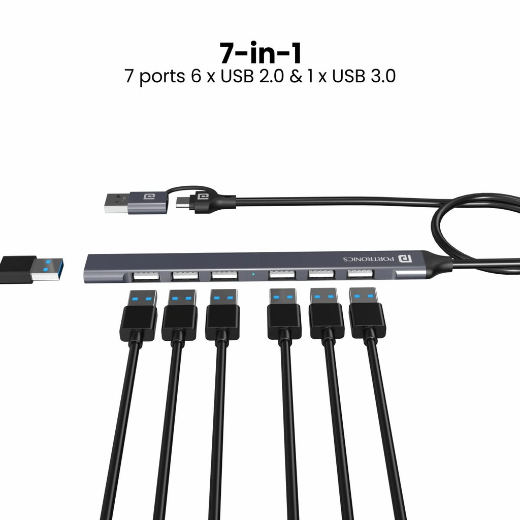 USB Hubs PORTRONICS Mport 8