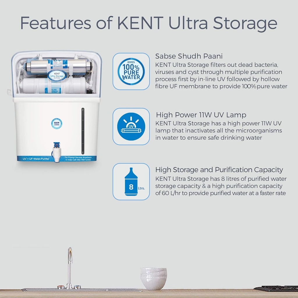 Water Purifie KENT Ultra Storage - 8 l