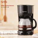 Coffee Maker LIFELONG Detachable Filter - 600 W