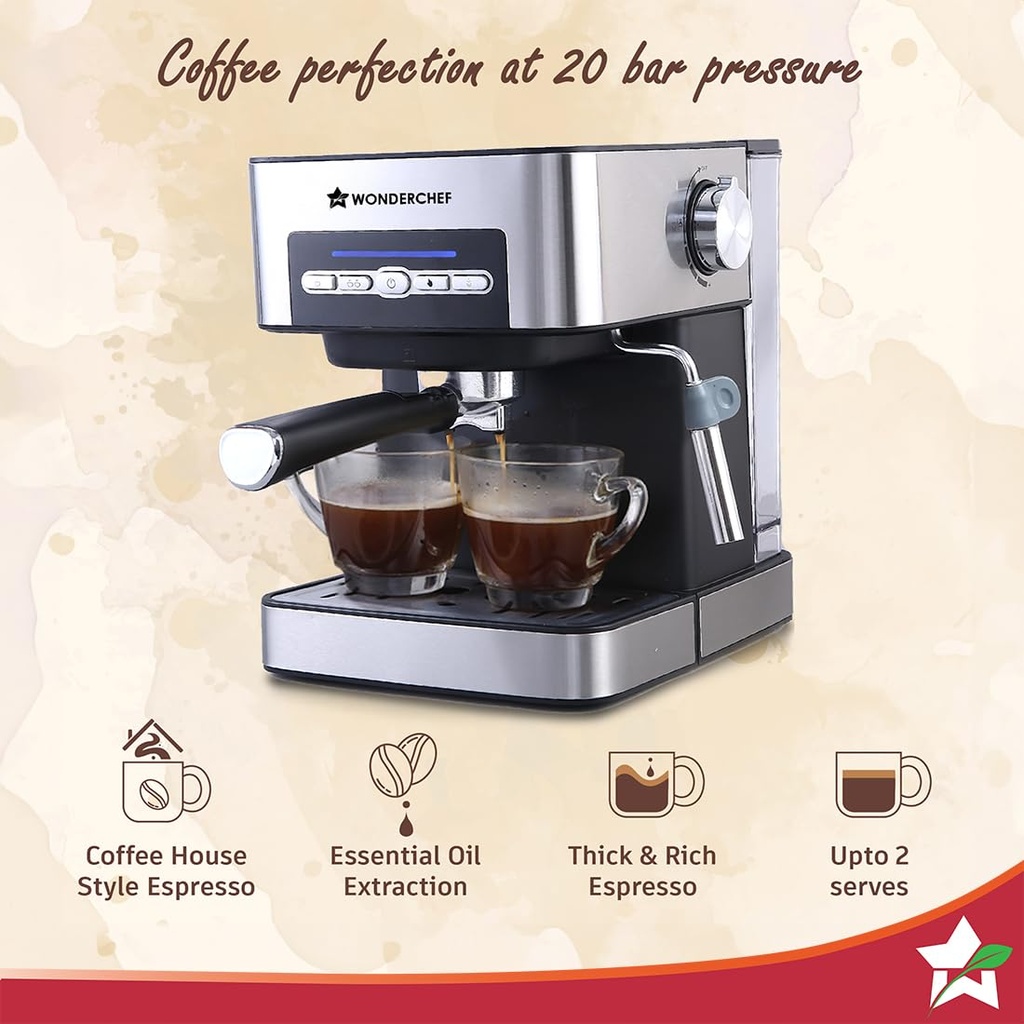 Coffee Maker WONDERCHEF Regalia Espresso Machines (20-bar)