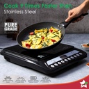 Duralite Die-Cast 4 pcs Set WONDERCHEF 24 cm Kadhai with Lid, 24 Cm Fry Pan, 28 cm Dosa Tawa