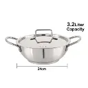 Deep Kadai CELLO Impact Bonded - 20 cm