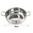 Deep Kadhai NIRLON Tri-Ply DKD18  - 180 mm