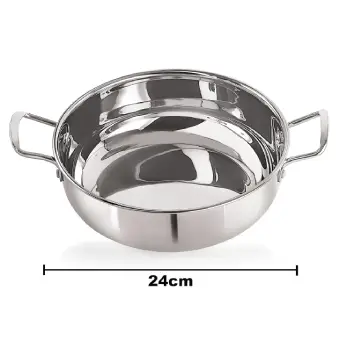 Deep Kadhai NIRLON Tri-Ply DKD18  - 180 mm