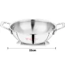 Deep Kadhai NIRLON Tri-Ply DKD22 - 220 mm 