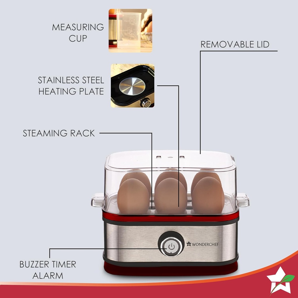 Egg Boiler WONDERCHEF Crimson - 400W