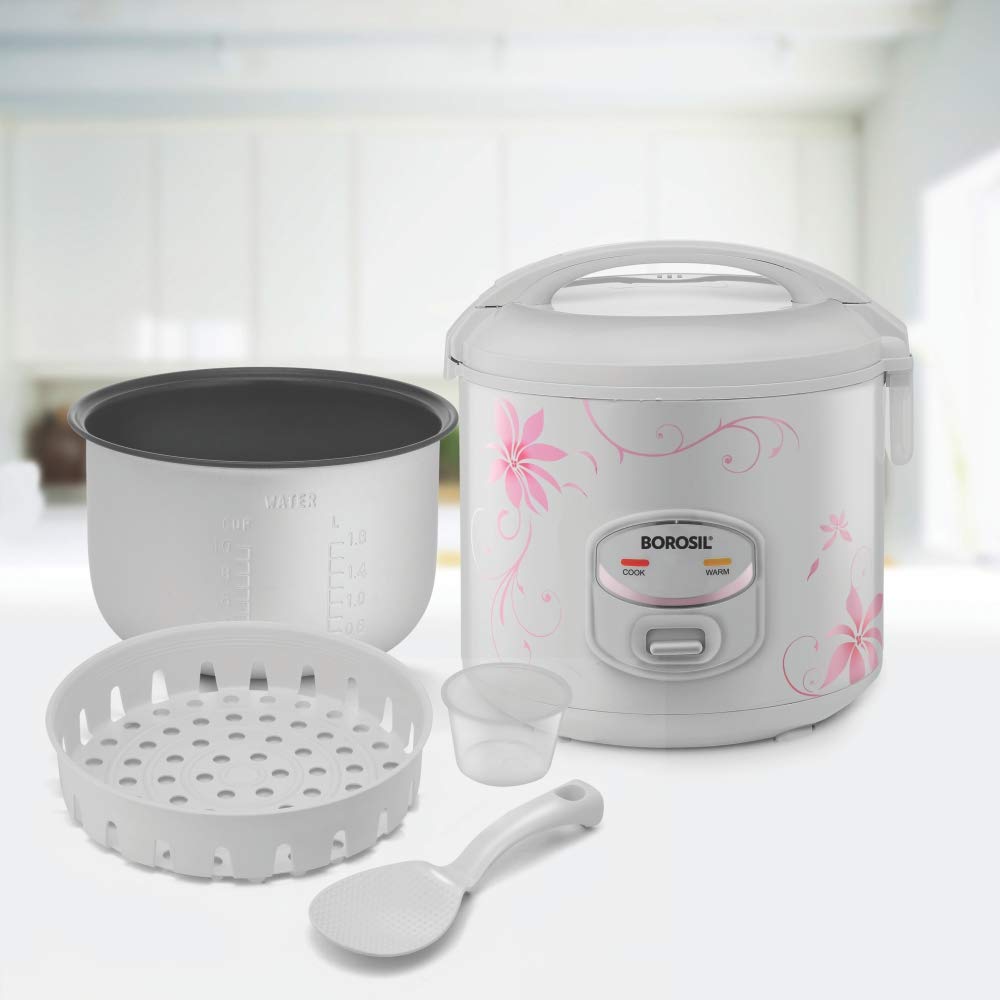 Electric Rice Cooker BOROSIL Pronto Deluxe II - 1.8L