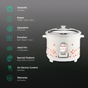 Rice Cooker BUTTERFLY Blossom - 1.8 l