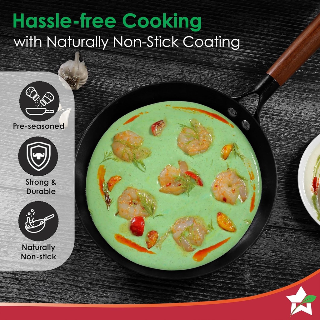 Fry Pan 20 cm WONDERCHEF Ferro Light Weight Cast-Iron