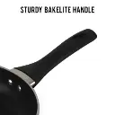 Fry Pan with Glass Lid CELLO Black Platina - 22 cm