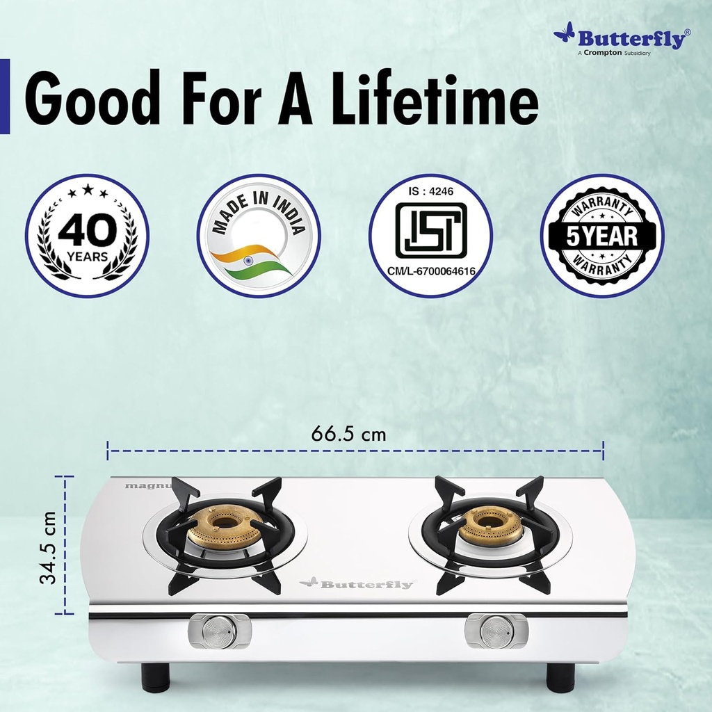 Gas Stove BUTTERFLY Magnum - 2 Burner