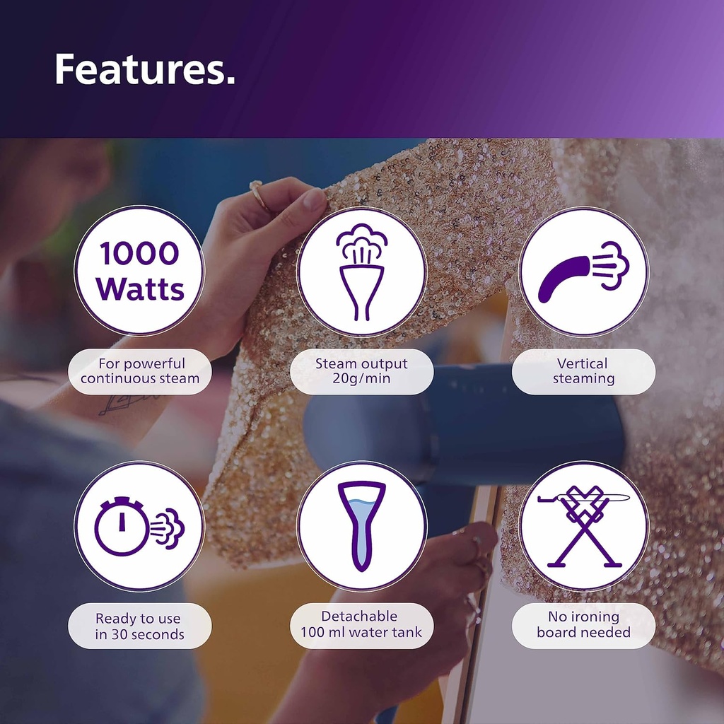 Garment Steamer PHILIPS STH5010/70 - 1400 W