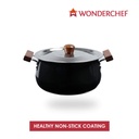 Pan Handi with Lid WONDERCHEF Ebony Hard Anodized 