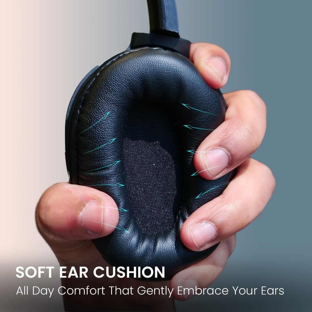 Headphones PORTRONICS Muffs M4 - Black