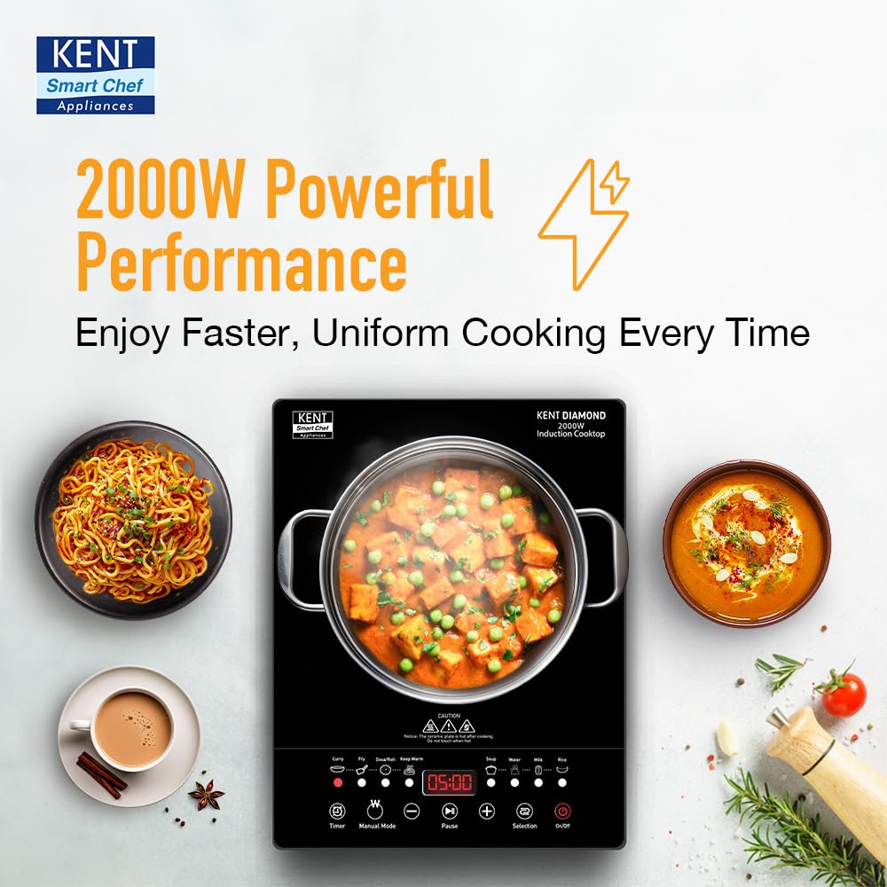 Induction Cooktop KENT Diamond - 2000 W