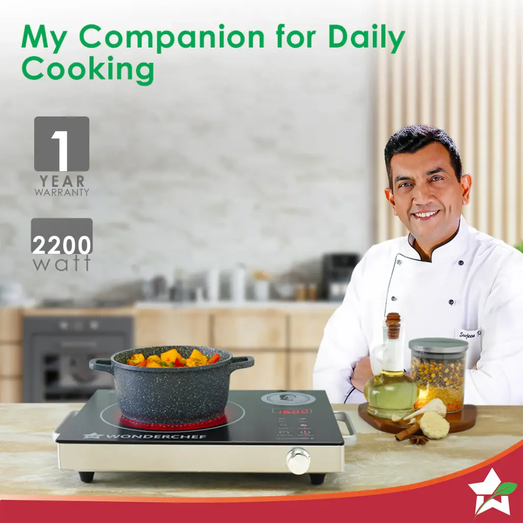 Induction Cooktop WONDERCHEF Easy Cook Infrared SS Frame - 2200 W