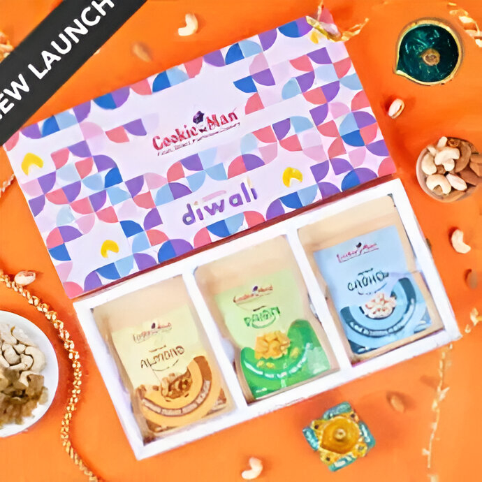 Signature Dry Fruit Gifting Range COOKIE MAN Deepavali Delight Box