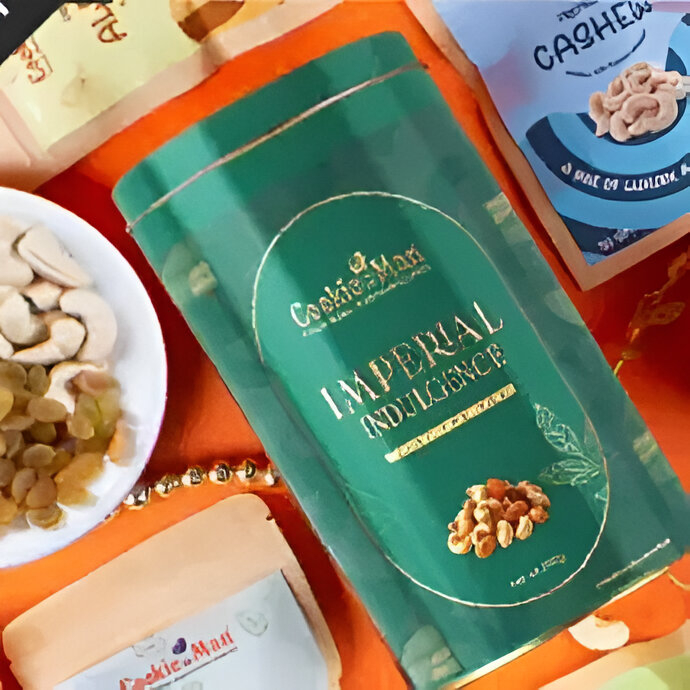 Signature Dry Fruit Gifting Range COOKIE MAN Regal Festive Tin