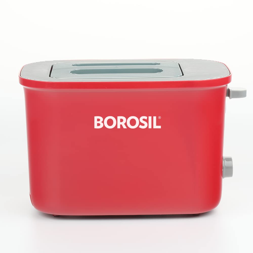 Toaster Griller BOROSIL Krispy Pop-up Red - 800 W