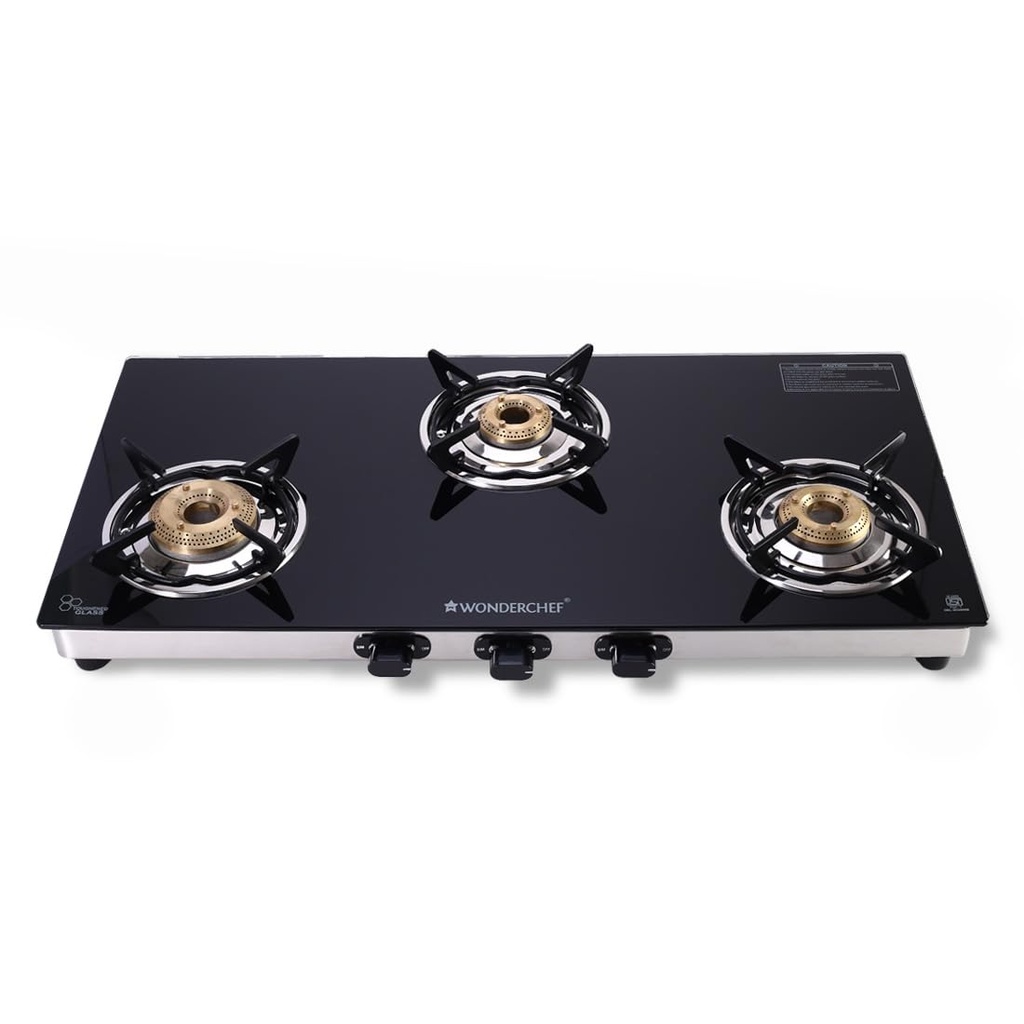 Hobtop WONDERCHEF Duralife Glass Top - 3 Burner