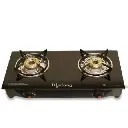 Gas Stove LIFELONG Glass Top - 2 Burner