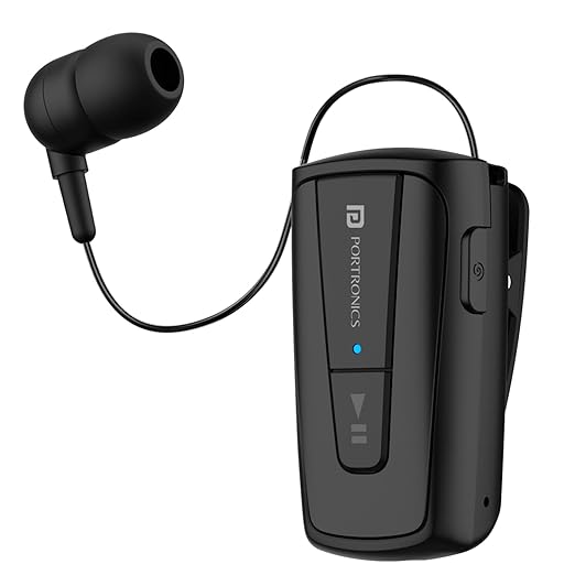 Earphone PORTRONICS Harmonics Klip 4 - 12 hr