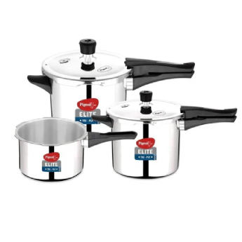 Pressure Cooker PIGEON Elite Shine Triply Combo - 3 Pcs/Set