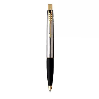 Pen PARKER Frontier Ballpoint Silver Gold Trim (GT)