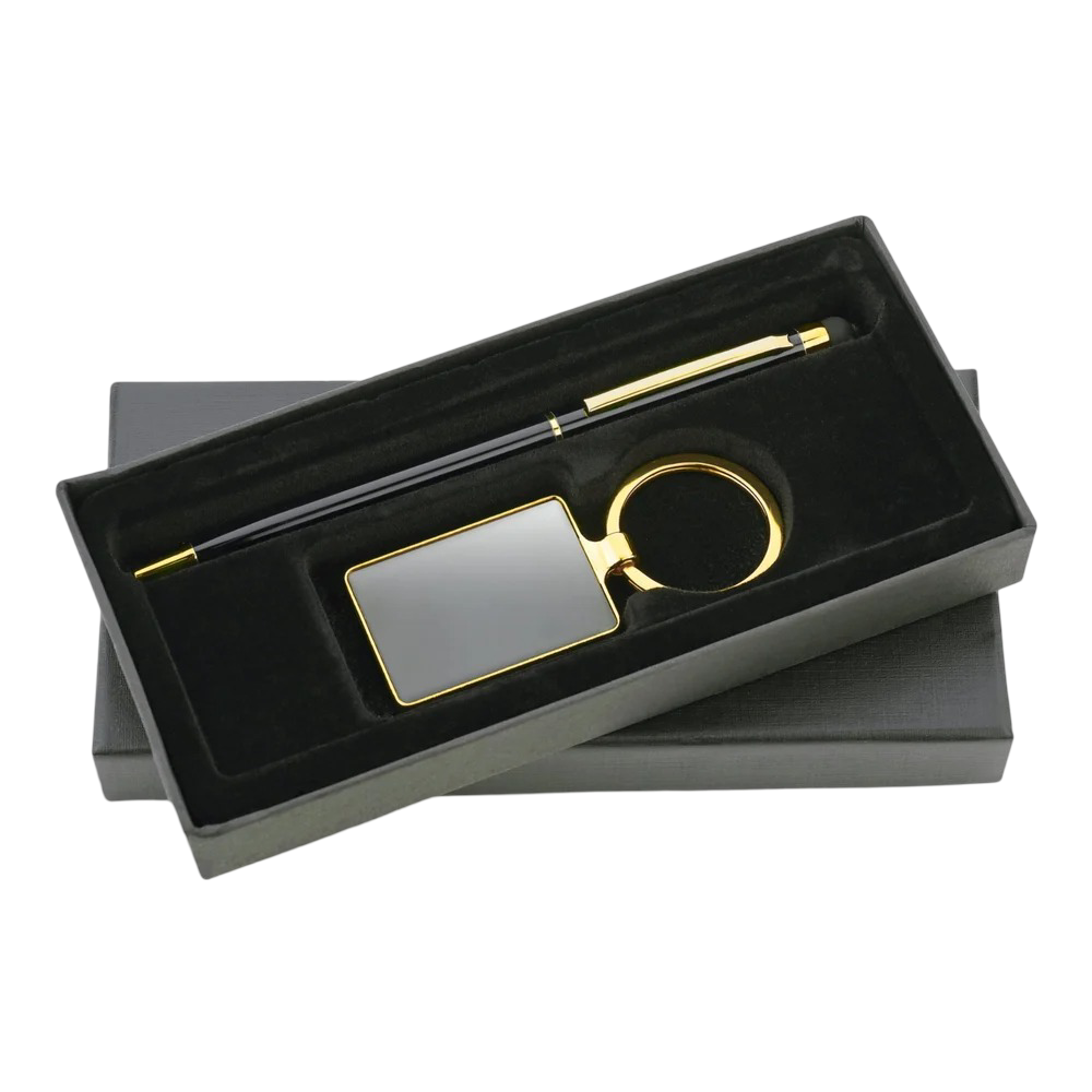 Gift Set WHITE LABEL Pen with Keychain - Sr 240  