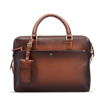 Laptop Business Bag LAPIS BARD Ducorium - Cognac